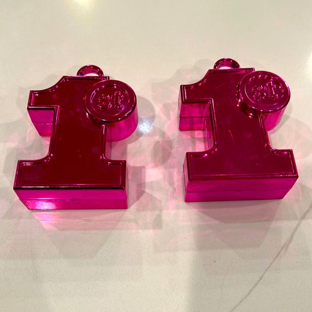 (free if bundled) First birthday ballon weights